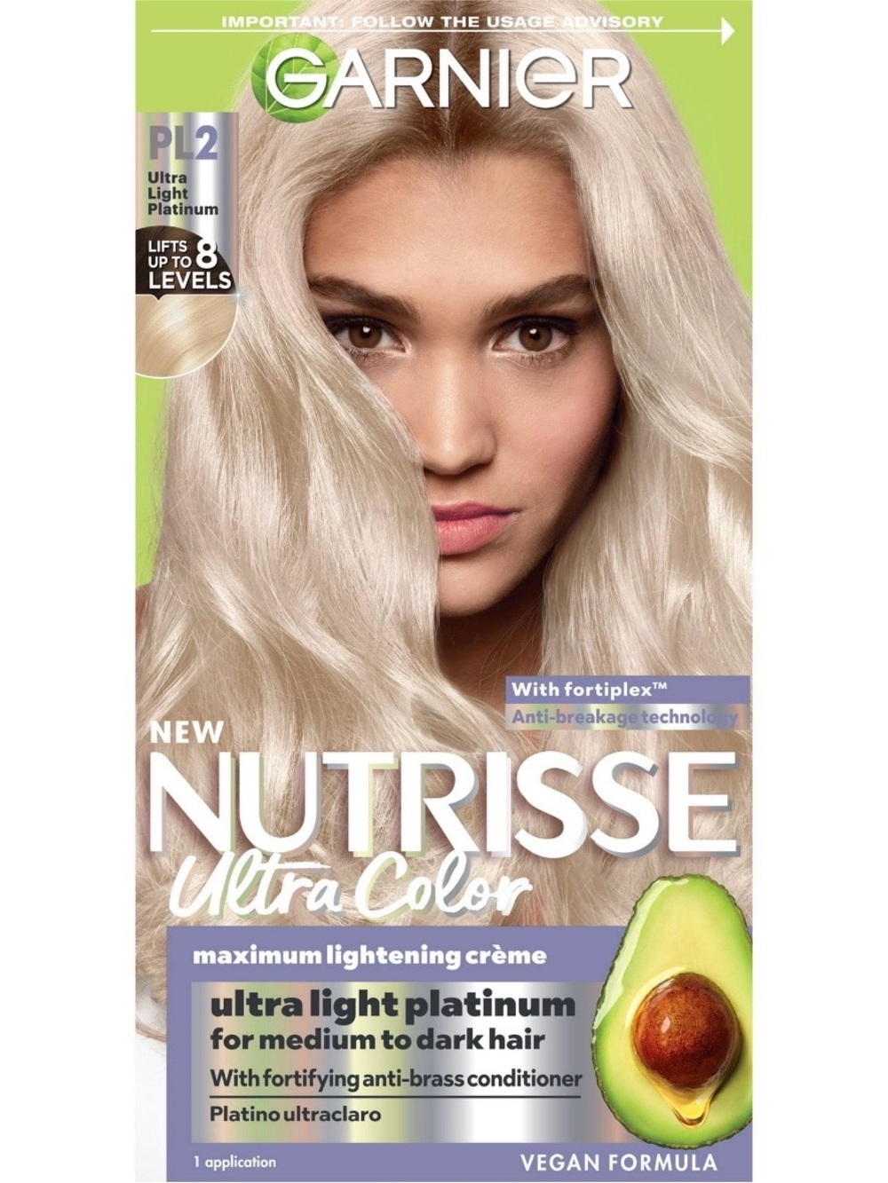 Garnier Nutrisse Ultra Light Platinum Hair Color - Ultra Light Platinum *NIB!*